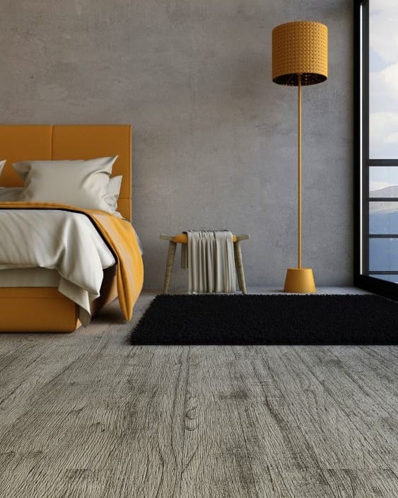 Luxury vinyl bedroom